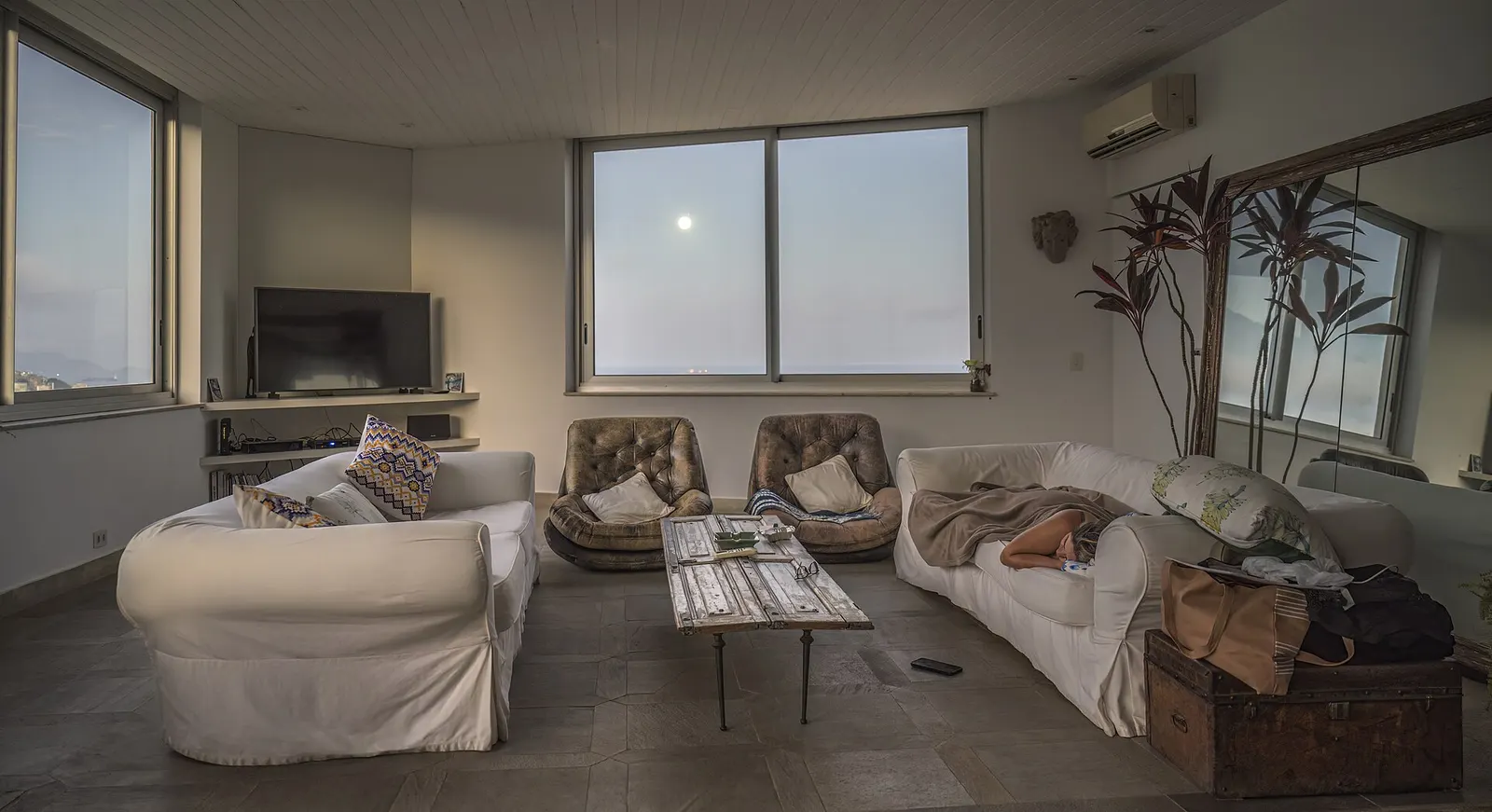 Sala de apartamento no Leblon